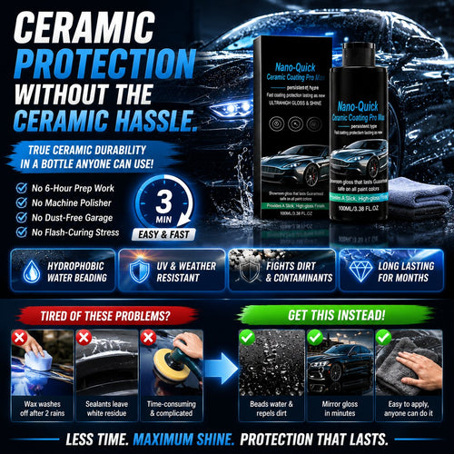 🚗 🚗 Car Nano Ceramic Coating Agent-💧 Spray. Wipe. Protect for Months-Q1