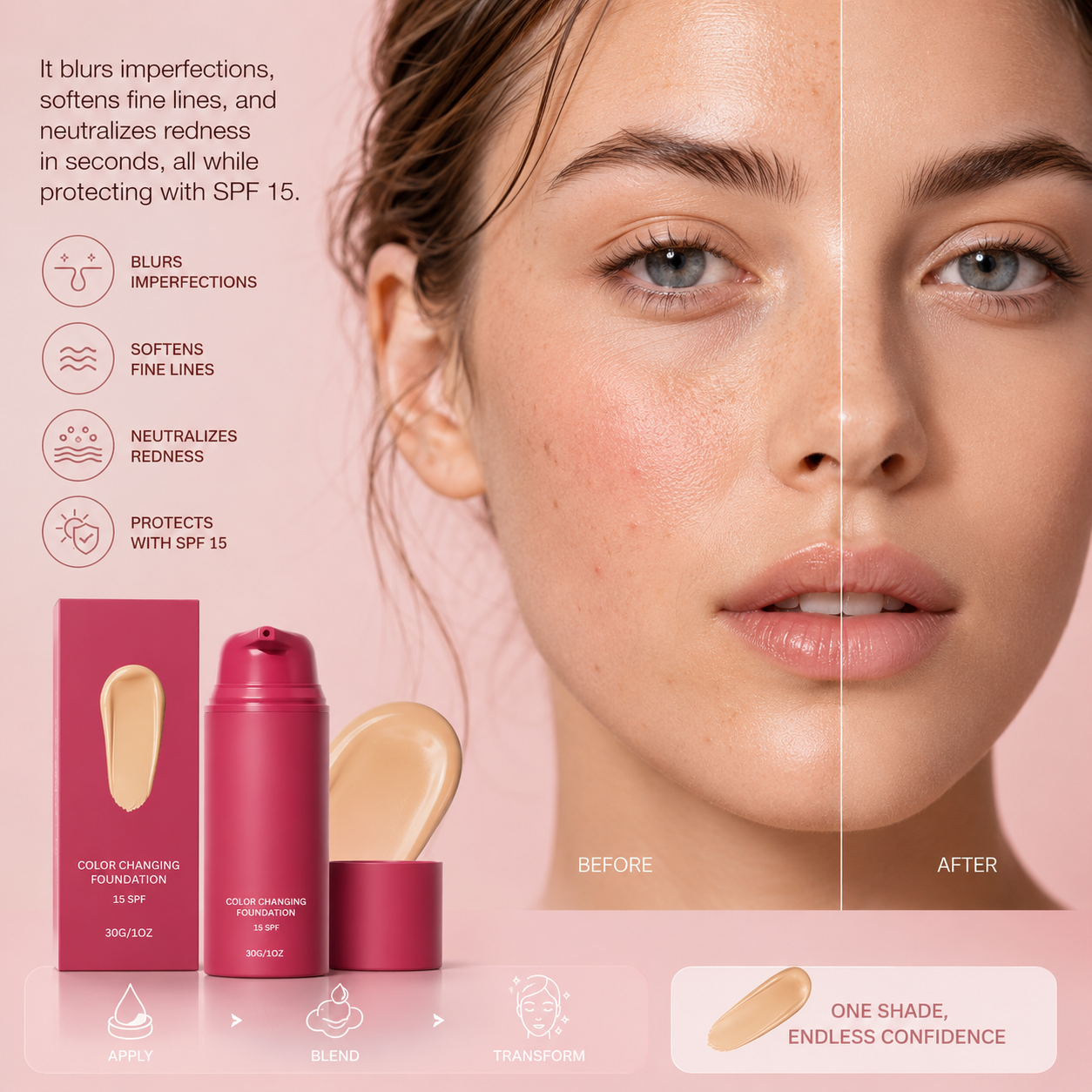 🎨Color Changing Foundation- One Foundation. Infinite Skin Tones.-Q1