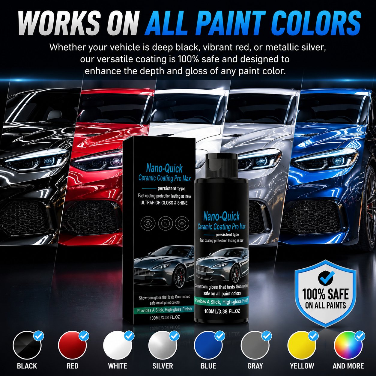 🚗 🚗 Car Nano Ceramic Coating Agent-💧 Spray. Wipe. Protect for Months-Q1