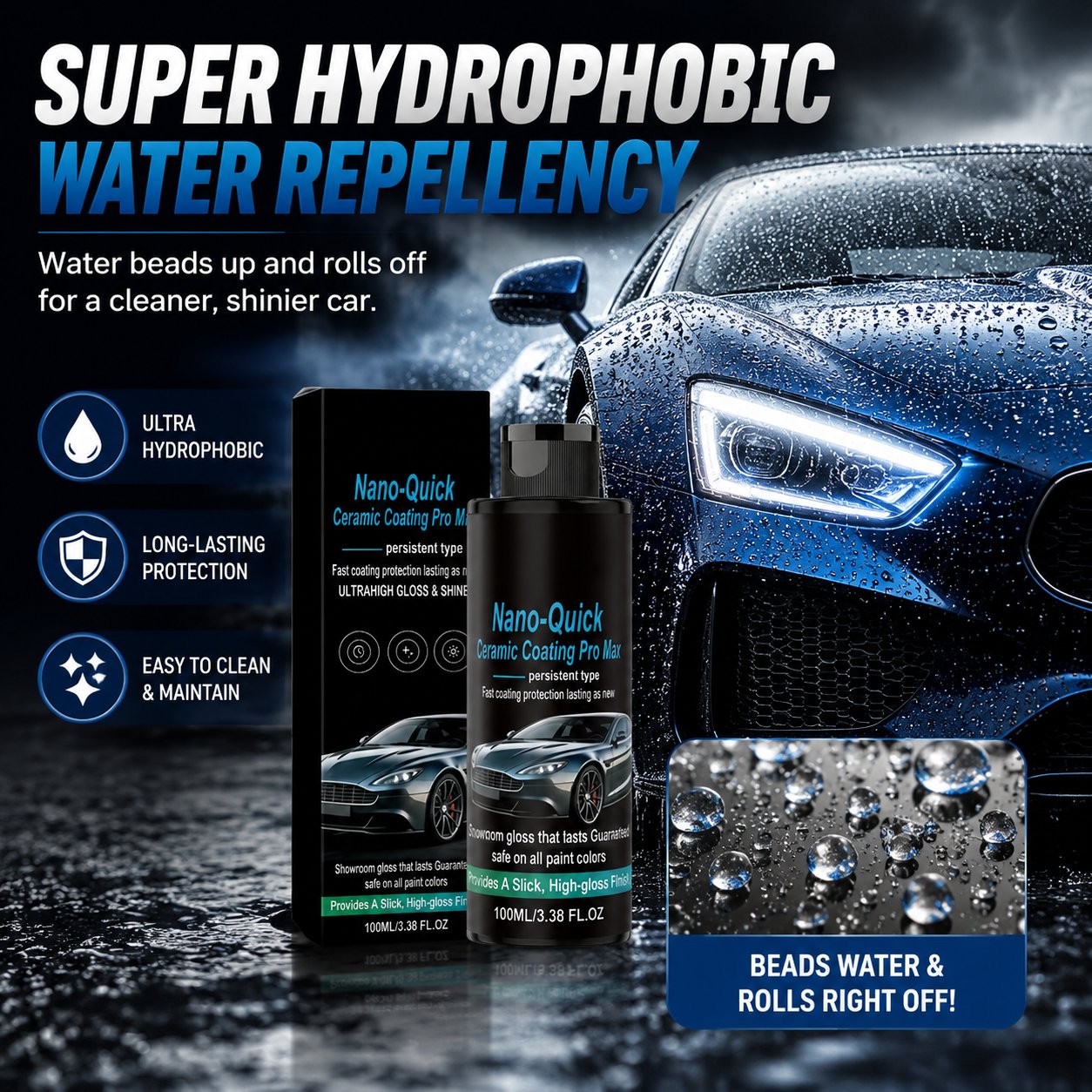 🚗 🚗 Car Nano Ceramic Coating Agent-💧 Spray. Wipe. Protect for Months-Q1