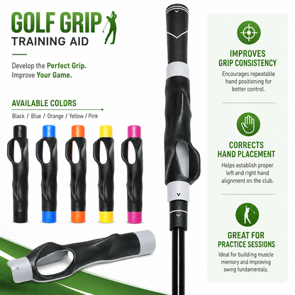 🏌️ Golf Grip Hand Position Corrector | A simple golf club grip training aid designed to help guide hand placement during practice - DW