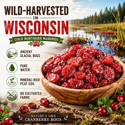 🍒 Wisconsin Wild Dried Cranberries-Your Guilt‑Free Weight Loss Companion!-Q1