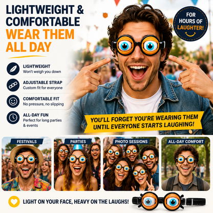 👀Novelty Funny Glasses with Winking Eye Mechanism-Q1