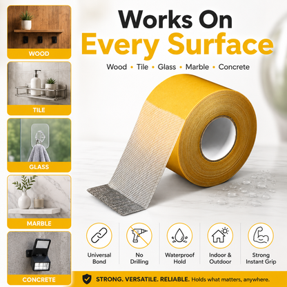 💪 Waterproof Strong Double-Sided Tape — Stick It Once. Hold It Forever-Q1