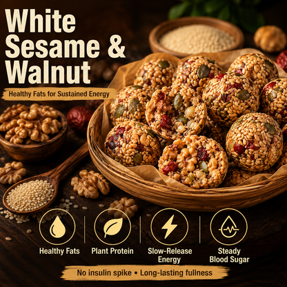 🌰 Flax & Sesame Balls — No Sugar. Whole Grains. Pure Energy-Q1