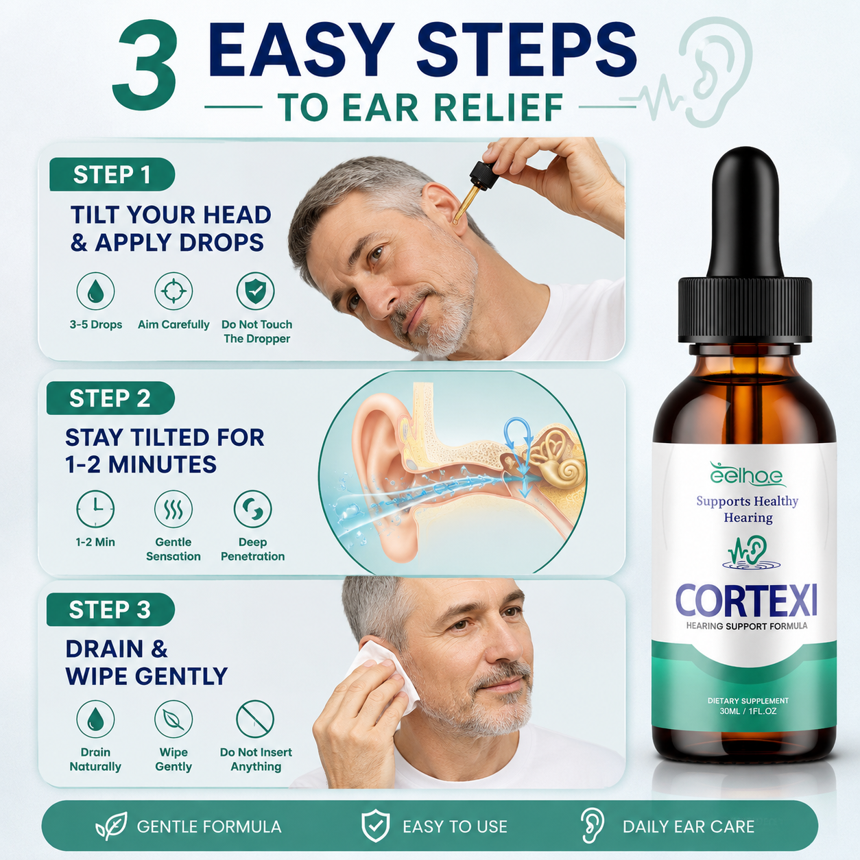 👂 Ear Drops for Tinnitus Relief & Earwax Cleaning-Q1