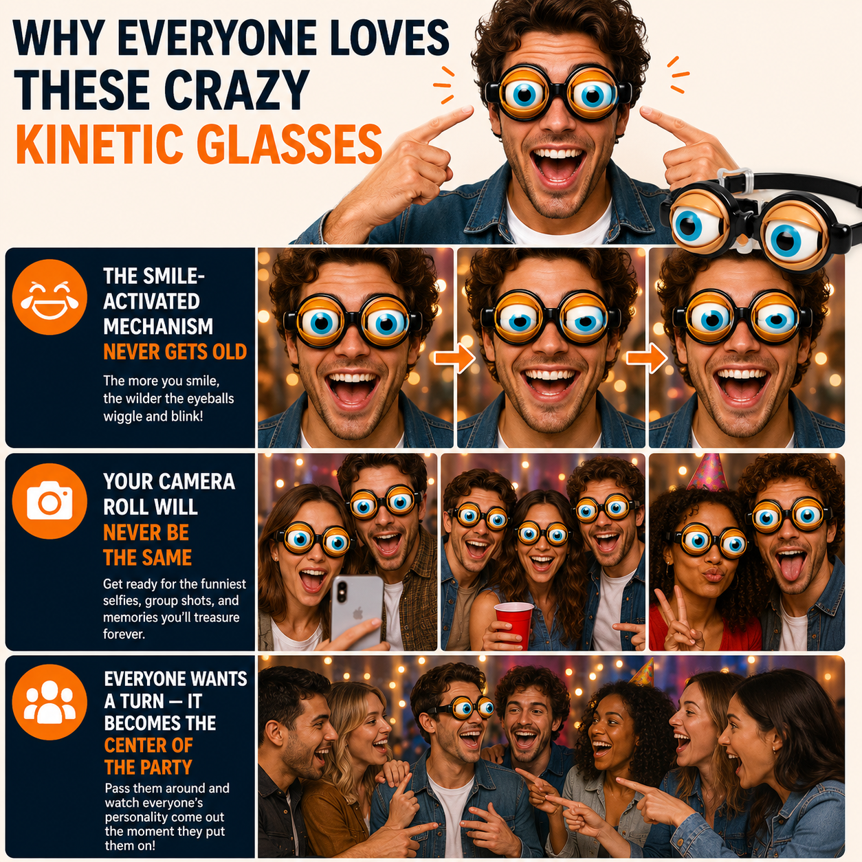 👀Novelty Funny Glasses with Winking Eye Mechanism-Q1