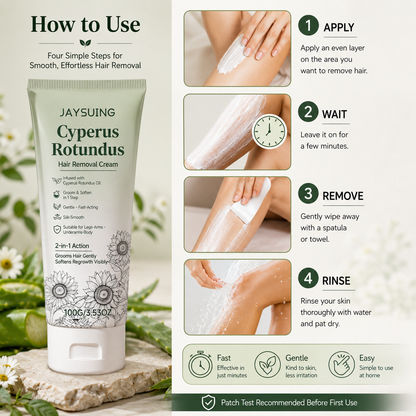 Gentle Hair Removal Cream | For Women & Men, Sensitive Skin-Q1