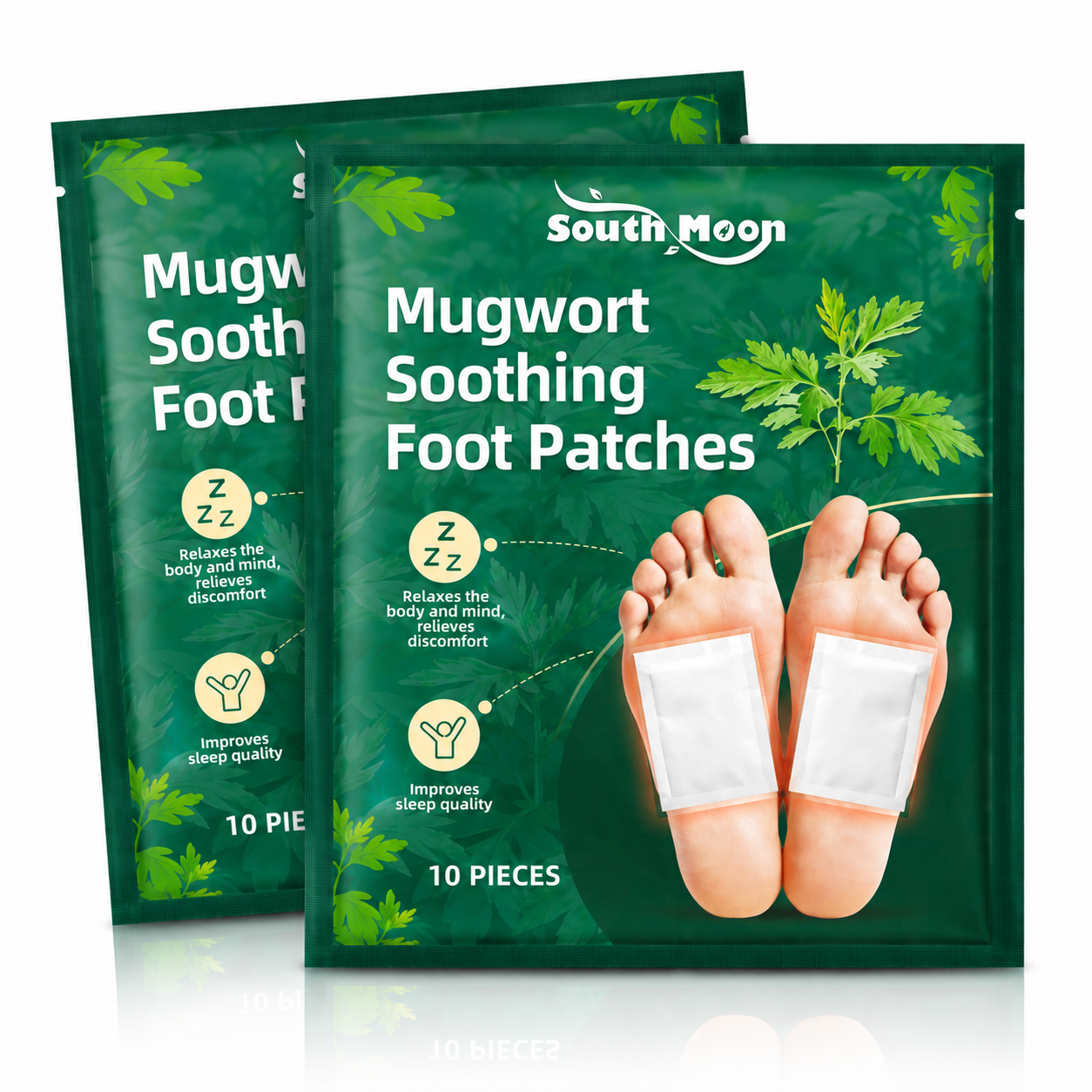 🌙 Mugwort Soothing Foot Patches-Relax. Repair. Rest Deeply.-Q1