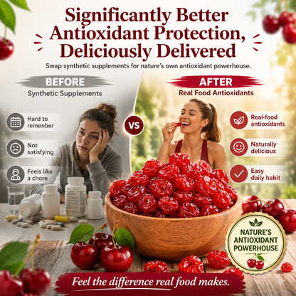 🍒 Natural Pitted Dried Cherries — High Fiber, Zero Sugar, Pure Antioxidant Goodness-Q1