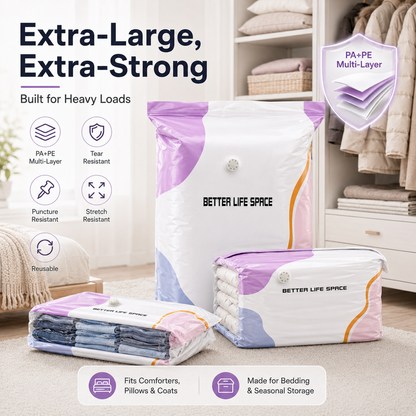 👕No-Pump Large Vacuum Storage Compression Bags-Q1