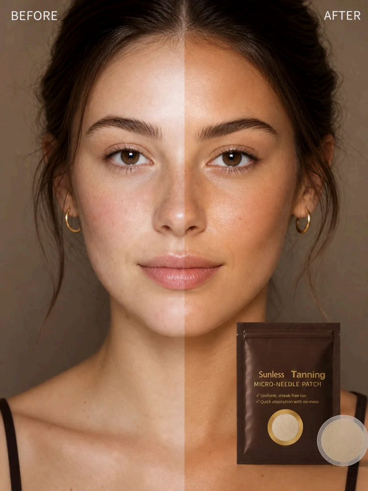 ☀️ Sunless Tanning Micro-Needle Patch – Natural Bronze Glow - DW