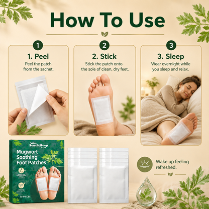 🦶Mugwort Soothing Foot Patches – Overnight Foot Comfort & Deep Sleep Relaxation - DW