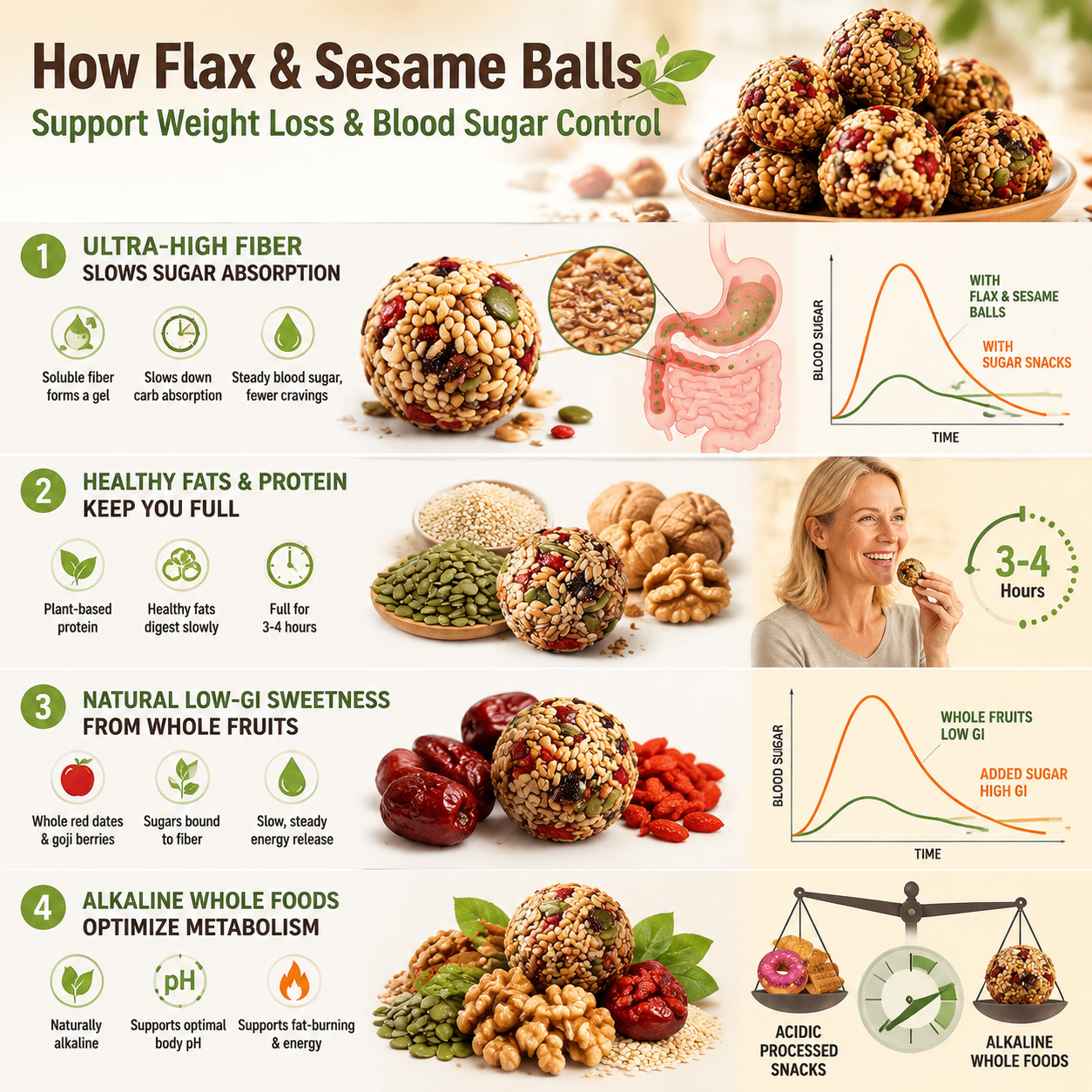 🌰 Flax & Sesame Balls — No Sugar. Whole Grains. Pure Energy-Q1