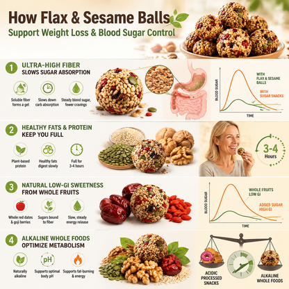 🌰 Flax & Sesame Balls — No Sugar. Whole Grains. Pure Energy-Q1