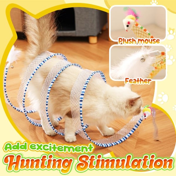 🐱 Rainbow Cat Hunting Tunnel Toy Set - DW