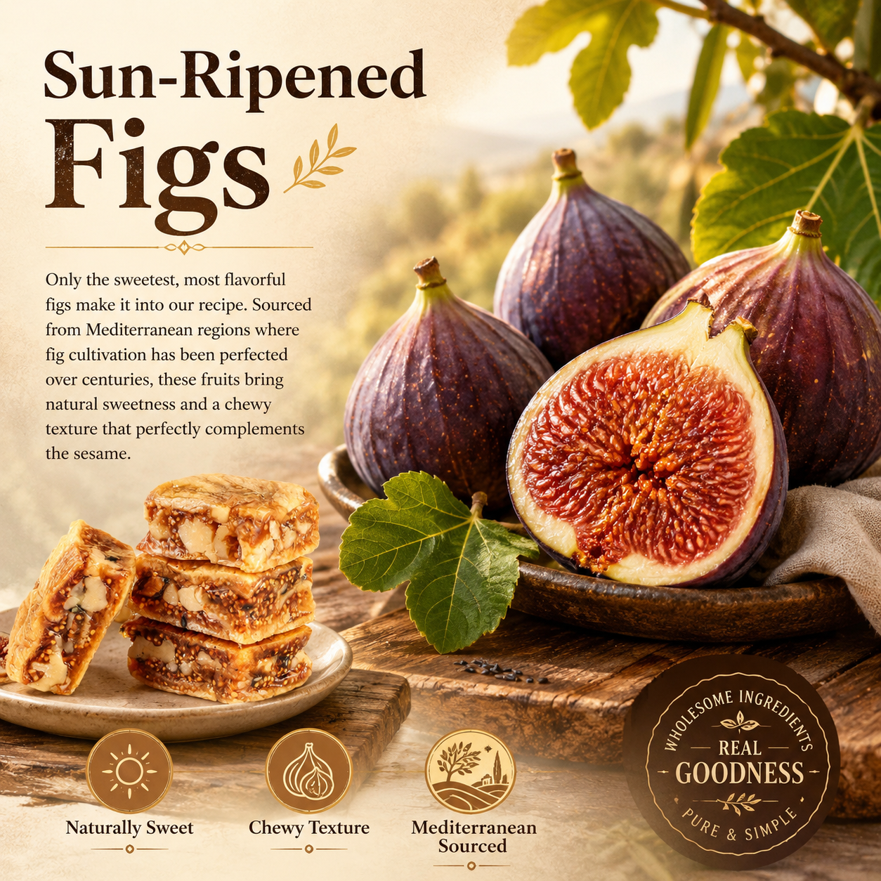 Black Sesame 🌿 Fig Pie 🥧 – Naturally Crafted & Wholesome Snack-QR