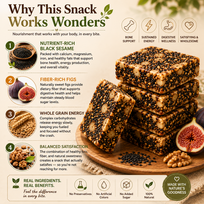 Black Sesame 🌿 Fig Pie 🥧 – Naturally Crafted & Wholesome Snack-QR