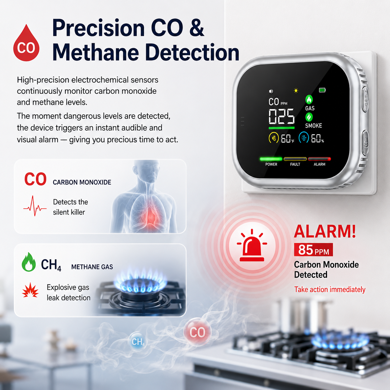 6-in-1 🔍 Combustible Gas Detector ✨ – Portable Safety Monitor 🚨 for Home 🏡 Workshop 🔧 & Travel-QR