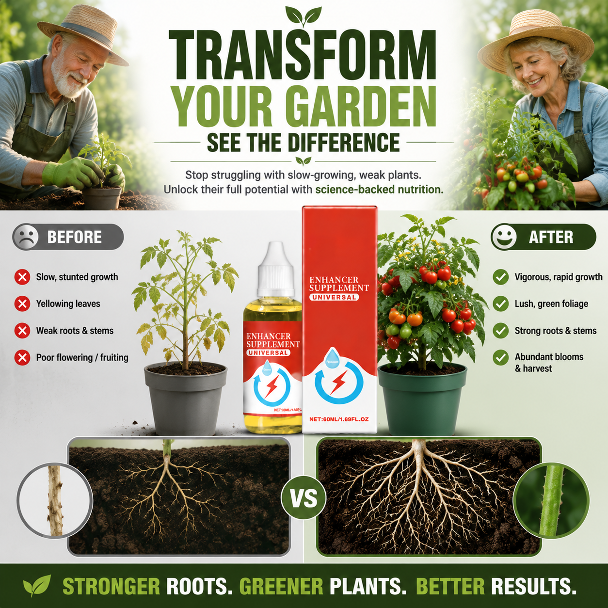 🌿 Plant Growth Support Formula ✨ – Nutrient Booster 💧 for Stronger, Healthier-Looking Plants 🌱-QR