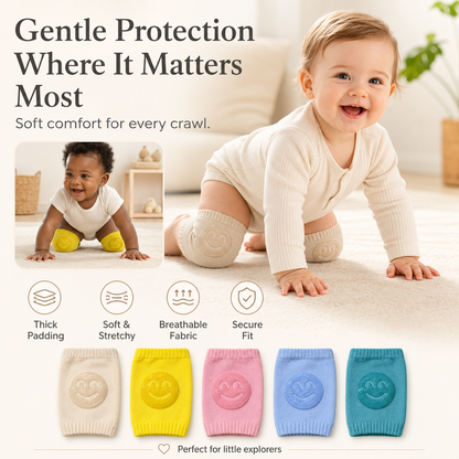 🦵 Baby Knee Pads 👶✨ – Soft Crawling Protection 🛡️ for Comfortable Daily Movement 💖-QR