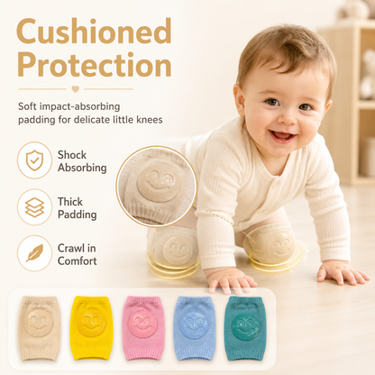 🦵 Baby Knee Pads 👶✨ – Soft Crawling Protection 🛡️ for Comfortable Daily Movement 💖-QR