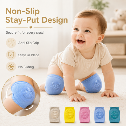 🦵 Baby Knee Pads 👶✨ – Soft Crawling Protection 🛡️ for Comfortable Daily Movement 💖-QR