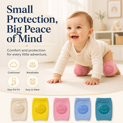 🦵 Baby Knee Pads 👶✨ – Soft Crawling Protection 🛡️ for Comfortable Daily Movement 💖-QR