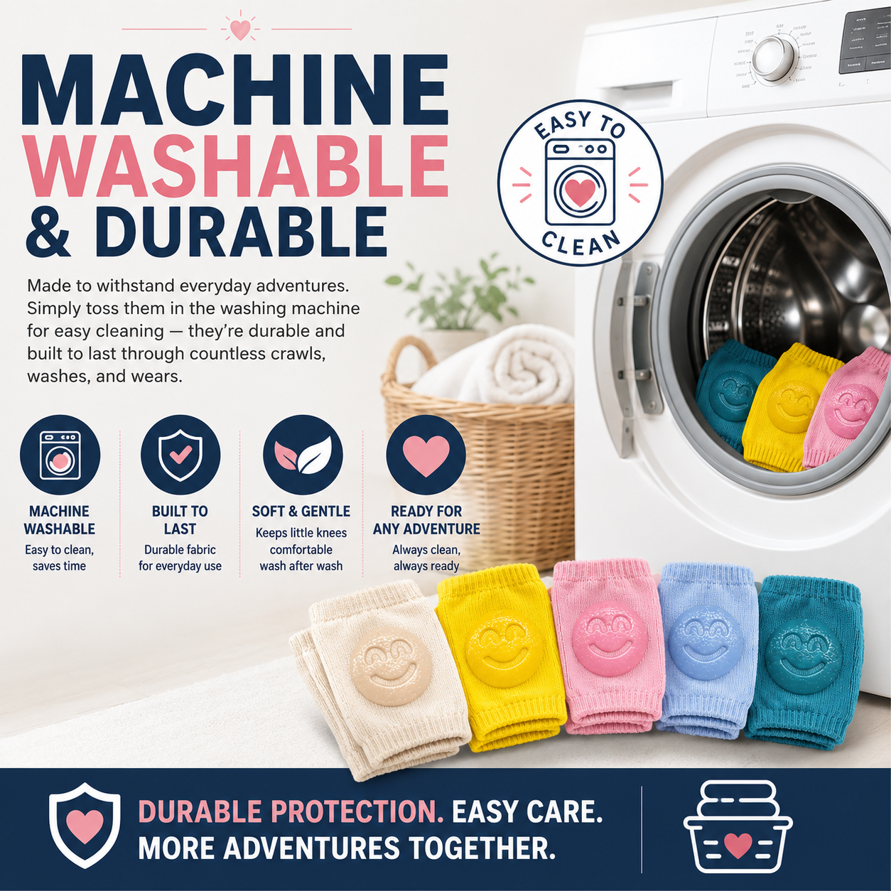 🦵 Baby Knee Pads 👶✨ – Soft Crawling Protection 🛡️ for Comfortable Daily Movement 💖-QR