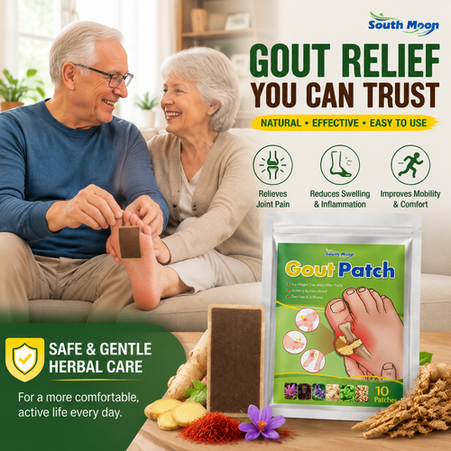 South Moon Gout Patch – Soothes Joint Pain, Reduces Swelling & Stiffness-QE