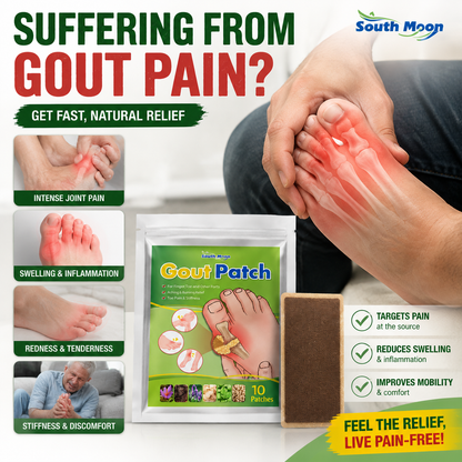 South Moon Gout Patch – Soothes Joint Pain, Reduces Swelling & Stiffness-QE