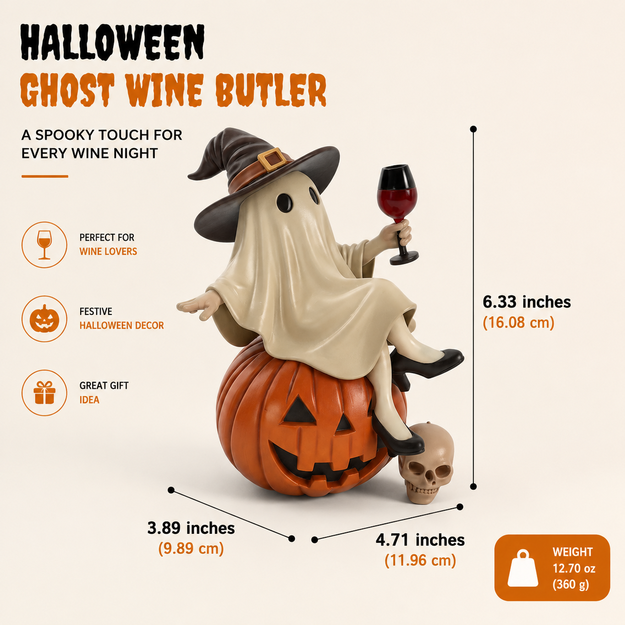 🔥Exclusive Limited Item 👍🔥50%OFF👻 Meet Your New Halloween Wine Butler  Bring spooky charm and a playful touch to every wine night.-QO