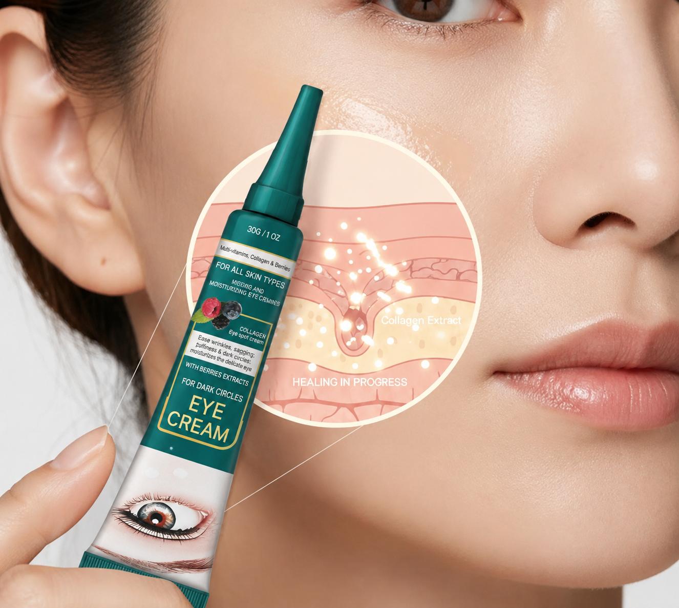 🚨 LIMITED TIME OFFER 🚨 🔥 49% OFF 👁️ Eye Cream for a Brighter, Youthful & Refreshed Look ✨💚-QO