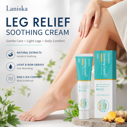 🌿 Laniska Soothing Cream – Natural Leg Relief for Tired, Swollen, and Aching Legs-QE