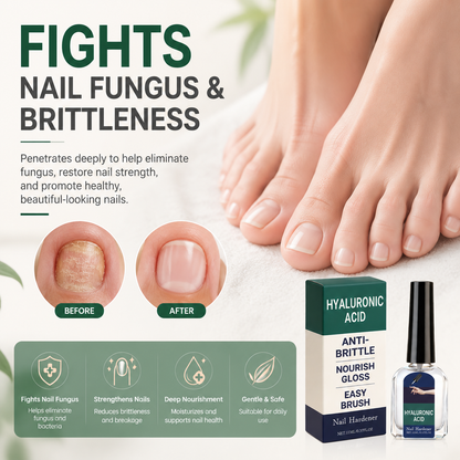 Hyaluronic Acid Nail Hardener – Triple Action Antifungal Solution-QE