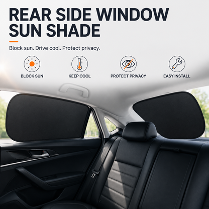🚗 Electrostatic Car Sunshade – 0% Light Transmission, No Glue, No Residue-QE
