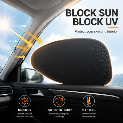 🚗 Electrostatic Car Sunshade – 0% Light Transmission, No Glue, No Residue-QE