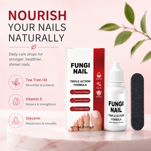 💧 Fungi Triple Action Nutrient Oil – Natural Care Drops for Damaged Nails-QE