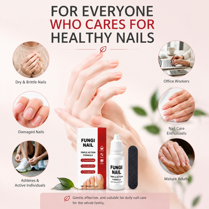 💧 Fungi Triple Action Nutrient Oil – Natural Care Drops for Damaged Nails-QE