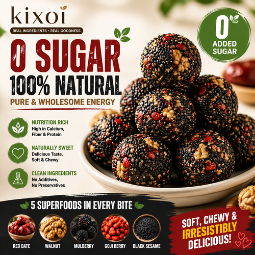 Black Sesame & Walnut Energy Balls – Natural Sweetness, Nutrient-Rich Snack-QE