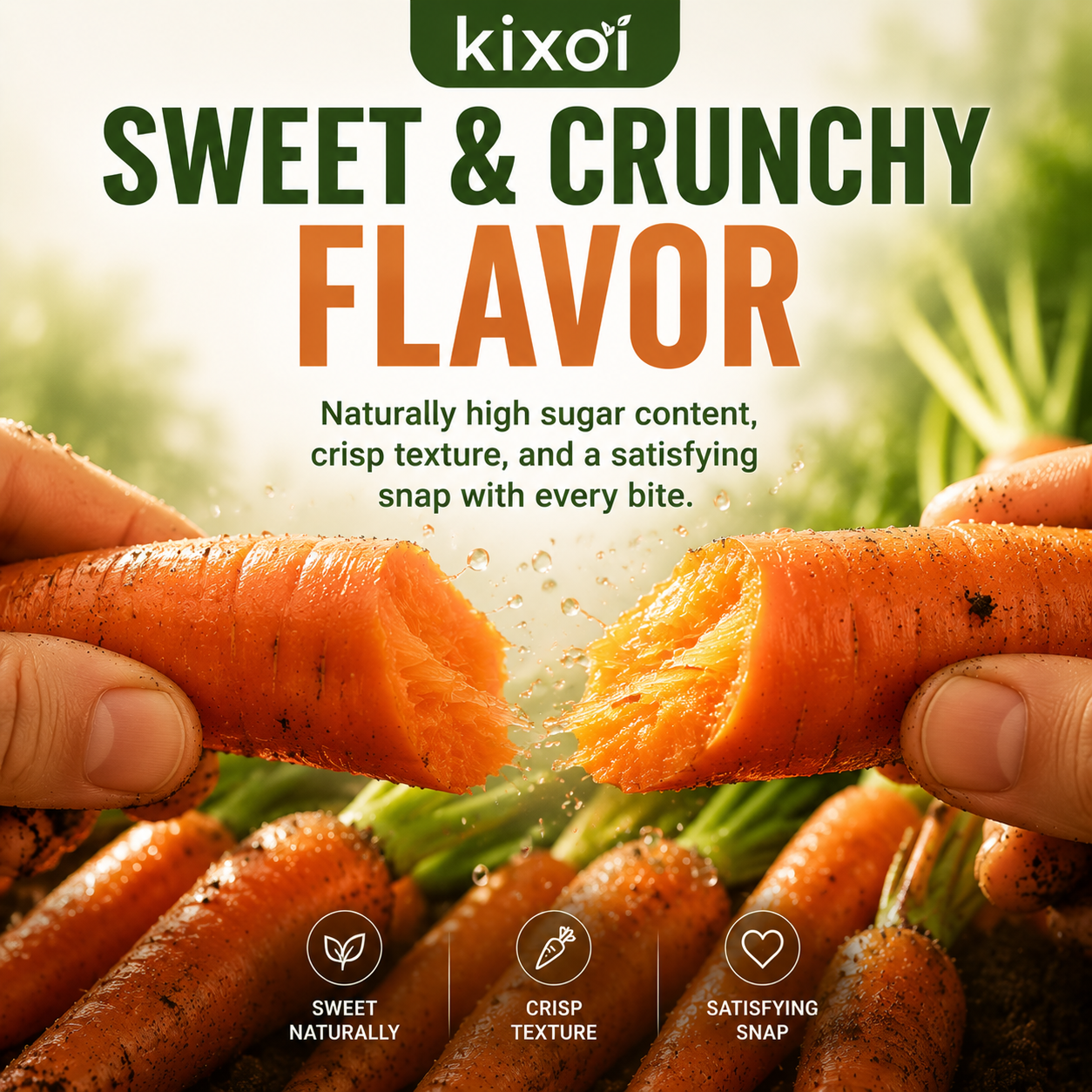 🥕 Sweet & Crunchy Carrot Seeds – Grow Your Own Garden-to-Table Harvest-QE