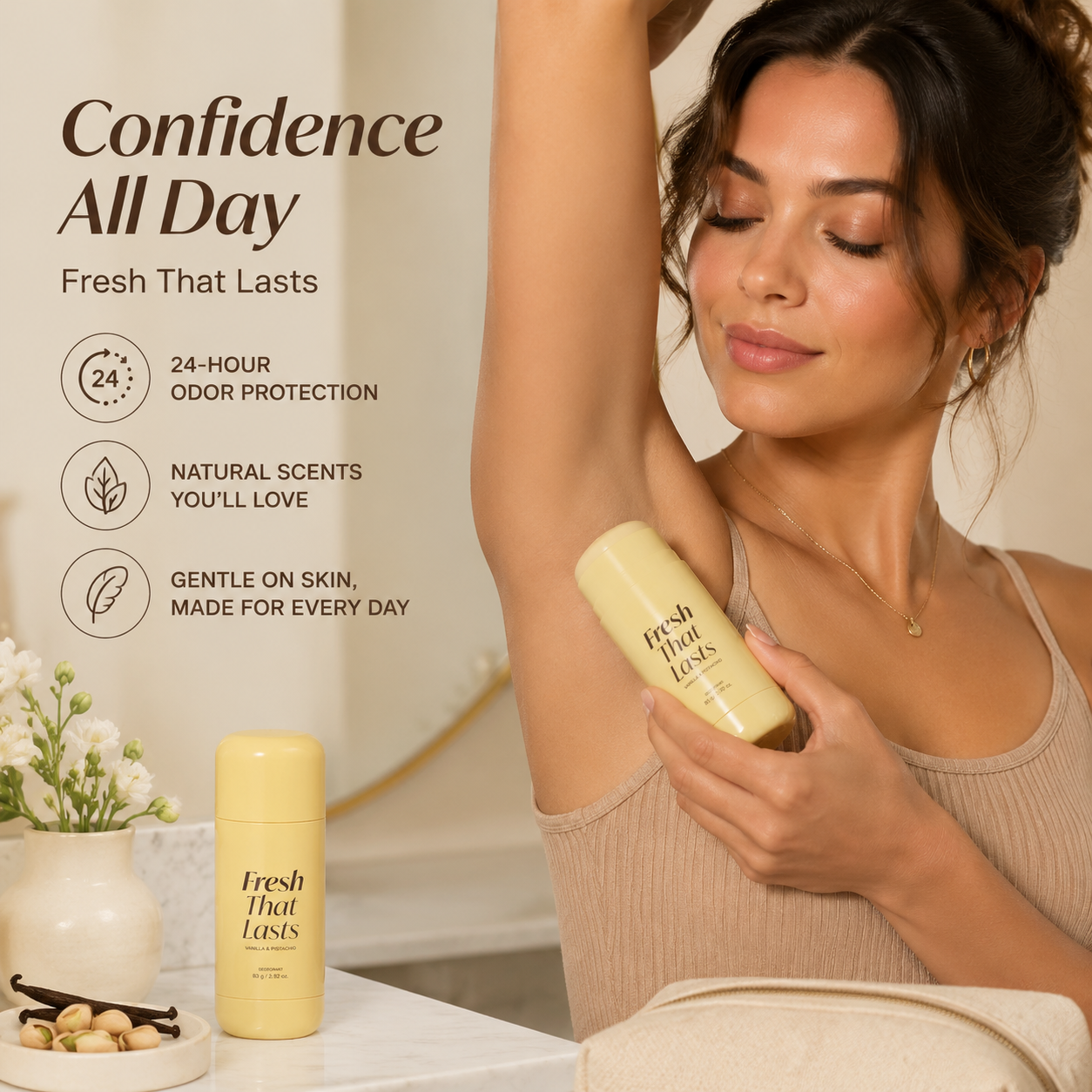 ✨ Say Goodbye to Dull Underarms | Brightening Deodorant Stick for Fresh, Smooth Skin -QO