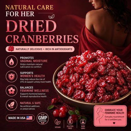 🍒 Sweet, Chewy & Naturally Satisfying – Premium Dried Cranberries 🌿-QO