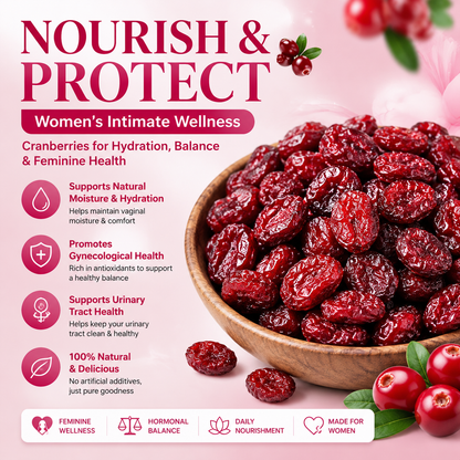 🍒 Sweet, Chewy & Naturally Satisfying – Premium Dried Cranberries 🌿-QO