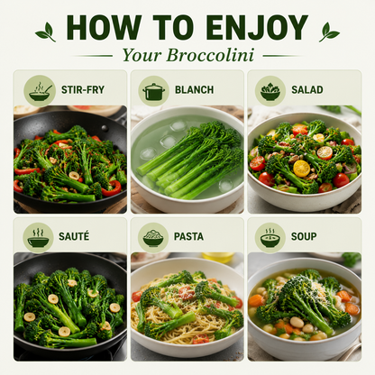 🌱 Broccolini Seeds – Sweet, Tender & High-Yielding-QE