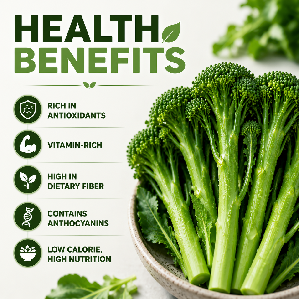 🌱 Broccolini Seeds – Sweet, Tender & High-Yielding-QE