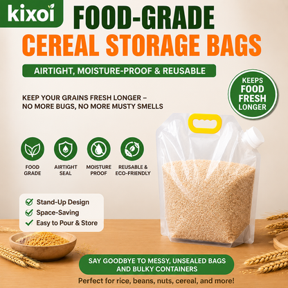 Food-Grade Cereal Storage Bags – Airtight, Moisture-Proof & Reusable-QE
