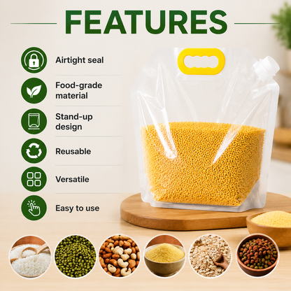 Food-Grade Cereal Storage Bags – Airtight, Moisture-Proof & Reusable-QE