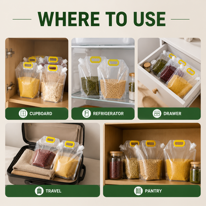 Food-Grade Cereal Storage Bags – Airtight, Moisture-Proof & Reusable-QE