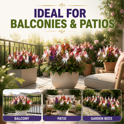 🌸 Colorful Peacock Flower Seeds – Fragrant, Air‑Purifying & Mosquito‑Repellent-QE